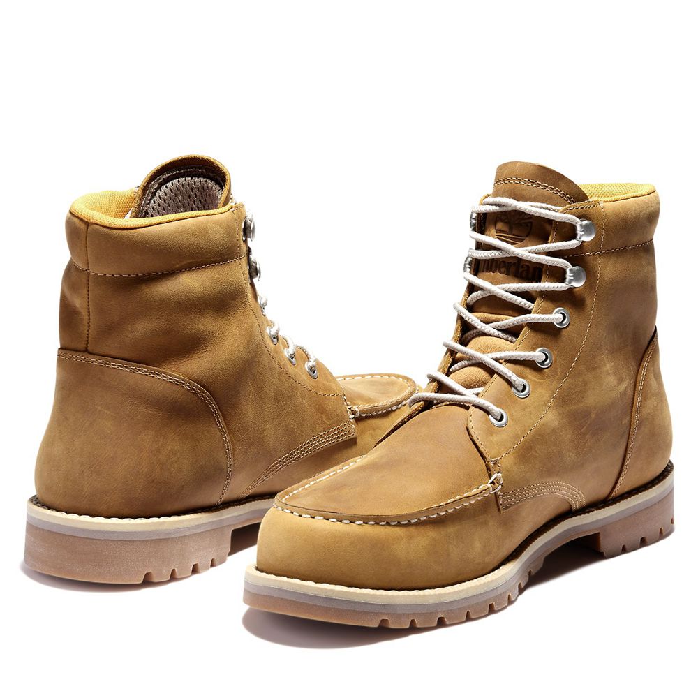 Timberland Μποτες Χιονιού Ανδρικα Καφε - Redwood Falls Waterproof Moc-Toe - Greece 8047125-HY